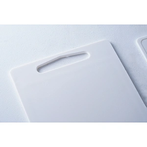 Wholesale high quality multiple classic design pure white rectangle plastic cutting board kitchen chopping board