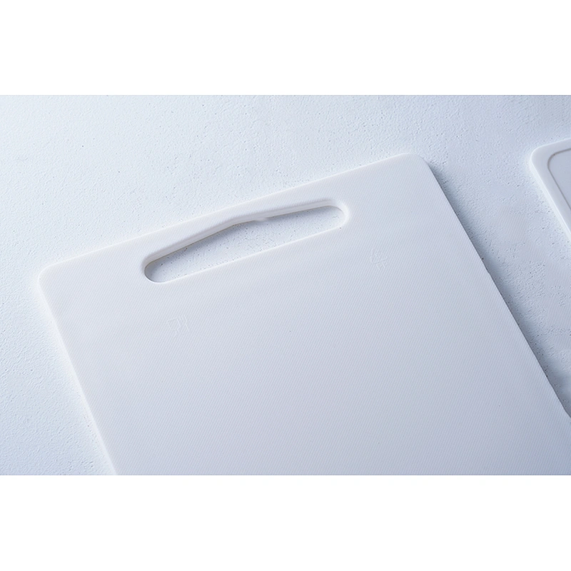 Wholesale high quality multiple classic design pure white rectangle plastic cutting board kitchen chopping board