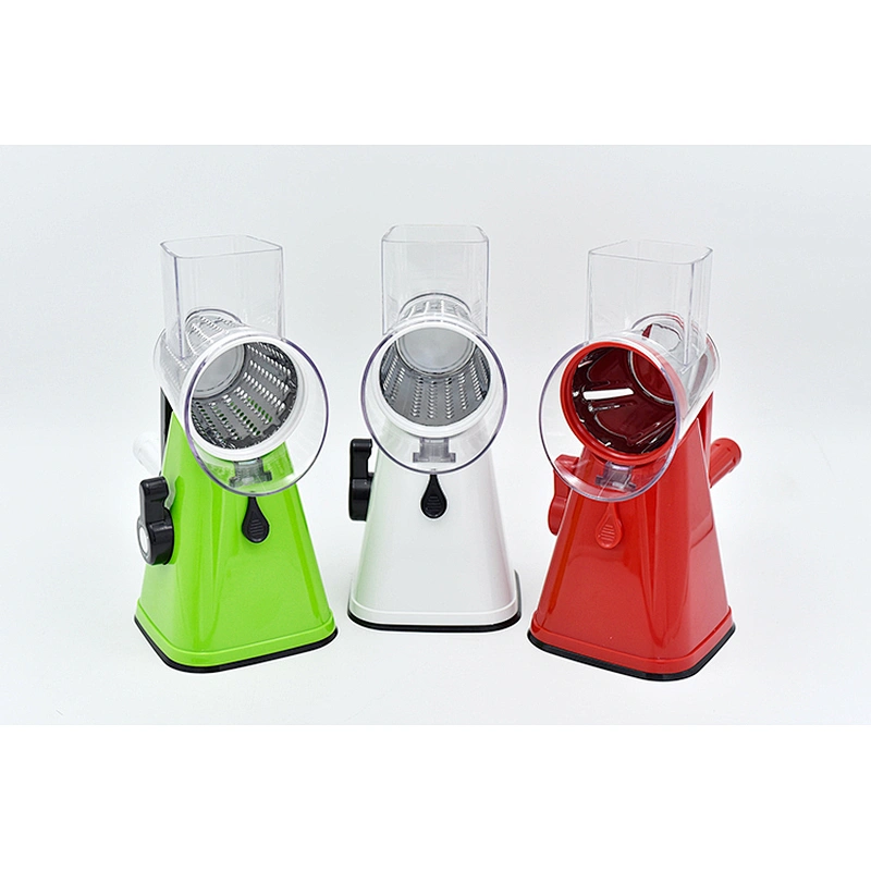 ABS SS 3 in 1 vegetable cutter spiralizer slicer veggie food cutter chopper kitchen cooking tools drum grater with 3 blades