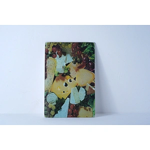Hot sale good quality durable rectangular butterfly printed tempered glass chopping board cutting board kitchen