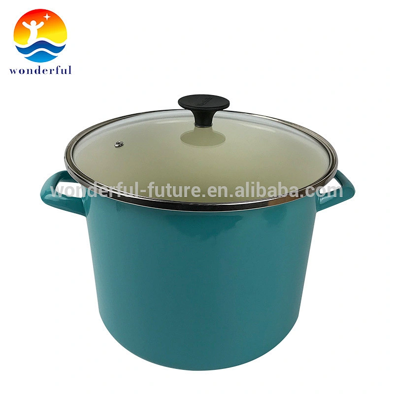 Quality Guaranteed Satin High-quality enamel Round Nonstick Stock Pot