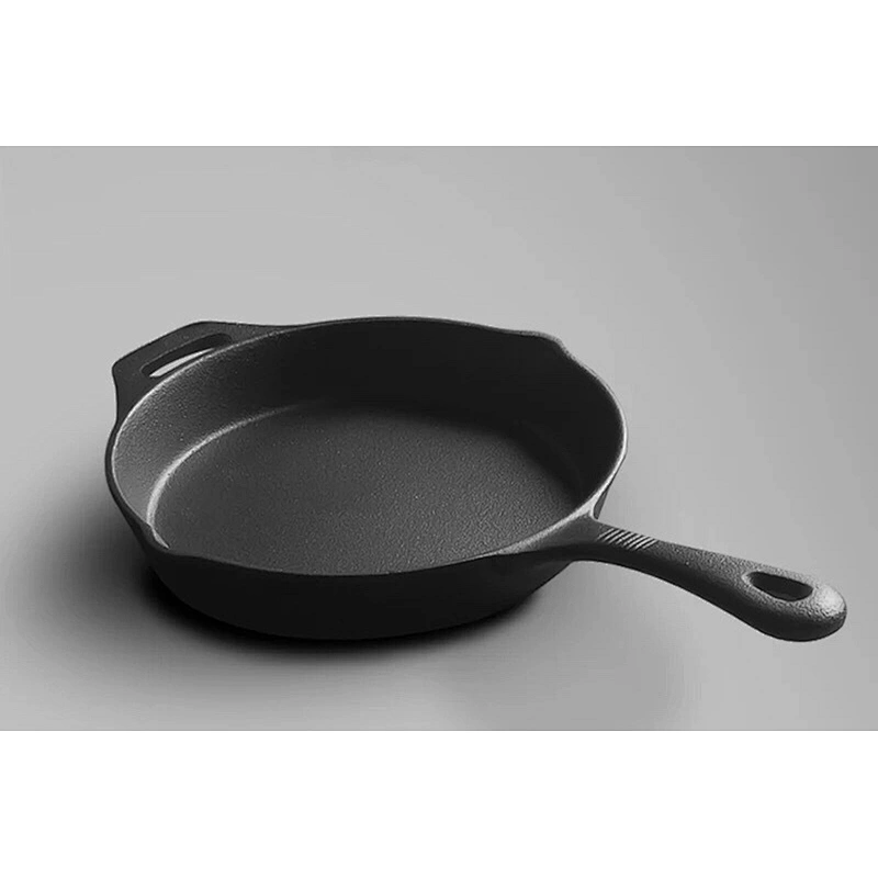 Hot sale multiple customized sizes available professional restaurant cast iron preseasoned skillet frying pan cookware