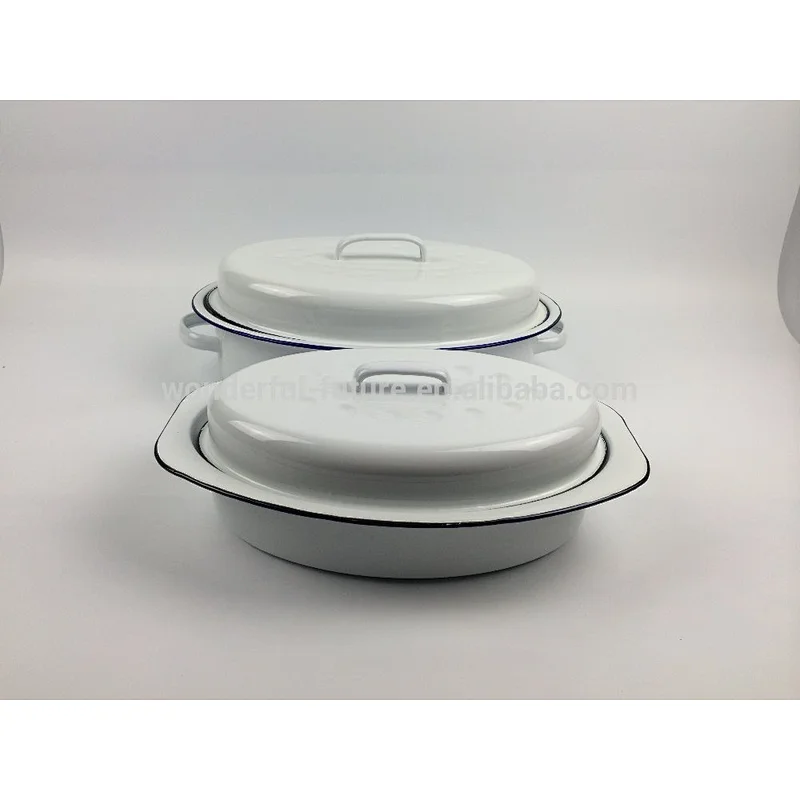 Enamel Coated Steel pot,Enamel Roast chicken Pan ,Enamel Oval Roaster , self basting oval roaster,Roast chicken machine,