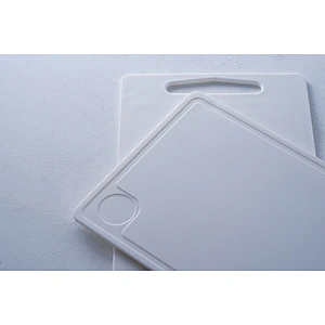 Wholesale high quality multiple classic design pure white rectangle plastic cutting board kitchen chopping board