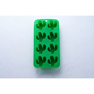 Wholesale high quality green cactus shape silicone ice chocolate pudding silicon cake molds 3d for cake decorating