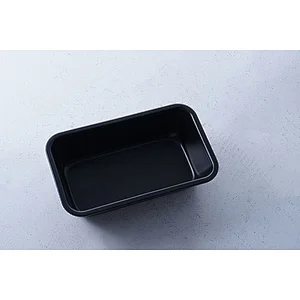 Professional supplier OEM ODM black rectangular oven safe bakeware small carbon steel nonstick baking tray