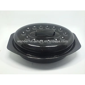 Enamel Coated Steel pot,Enamel Roast chicken Pan ,Enamel Oval Roaster , self basting oval roaster,Roast chicken machine,