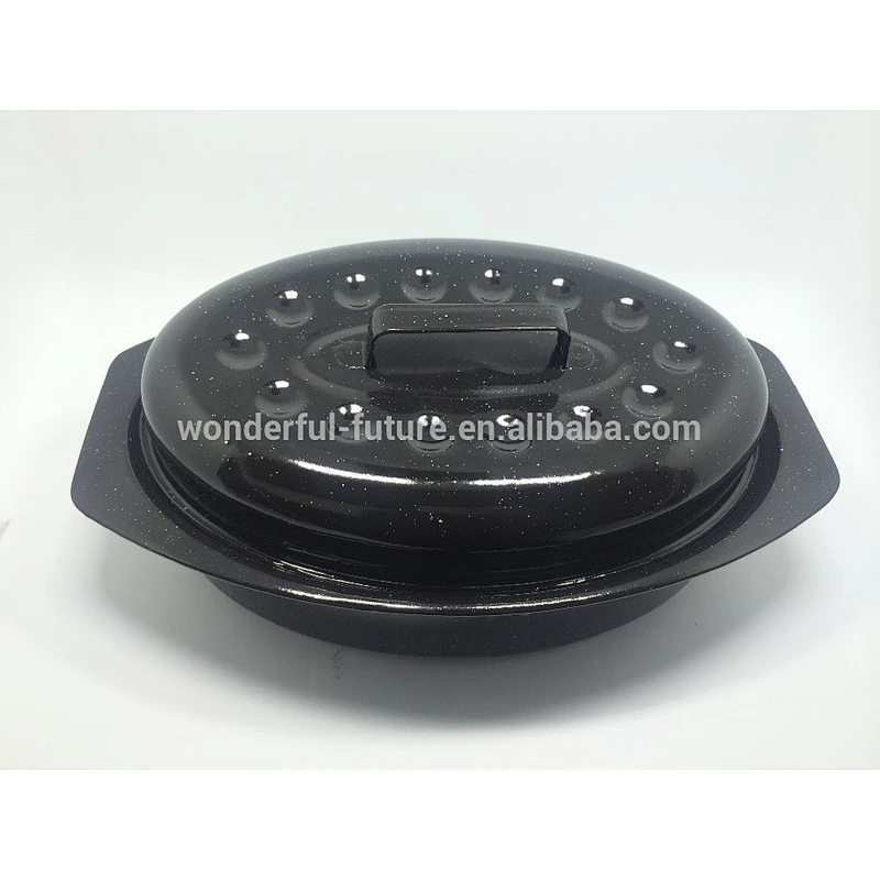 Enamel Coated Steel pot,Enamel Roast chicken Pan ,Enamel Oval Roaster , self basting oval roaster,Roast chicken machine,