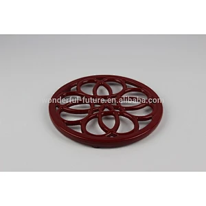 cast iron enamel round frying pan