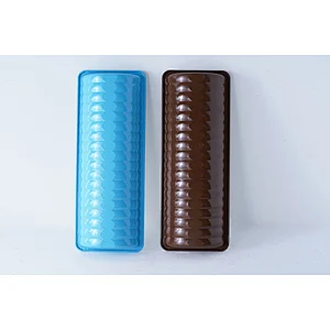 Professional colorful U shape half round long carbon steel non stick coating mousse cake mold baking tools