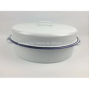 Enamel Coated Steel pot,Enamel Roast chicken Pan ,Enamel Oval Roaster , self basting oval roaster,Roast chicken machine,