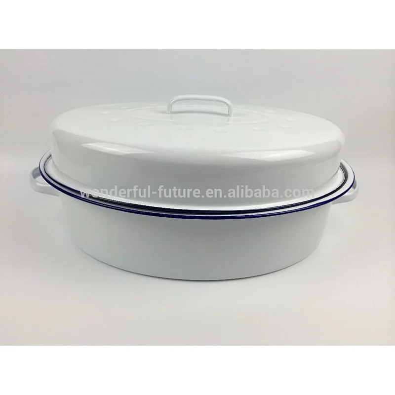 Enamel Coated Steel pot,Enamel Roast chicken Pan ,Enamel Oval Roaster , self basting oval roaster,Roast chicken machine,