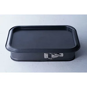 Wholesale OEM ODM professional rectangular black big capacity fruits chocolate party cake mold for bakery