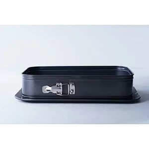 Wholesale OEM ODM professional rectangular black big capacity fruits chocolate party cake mold for bakery