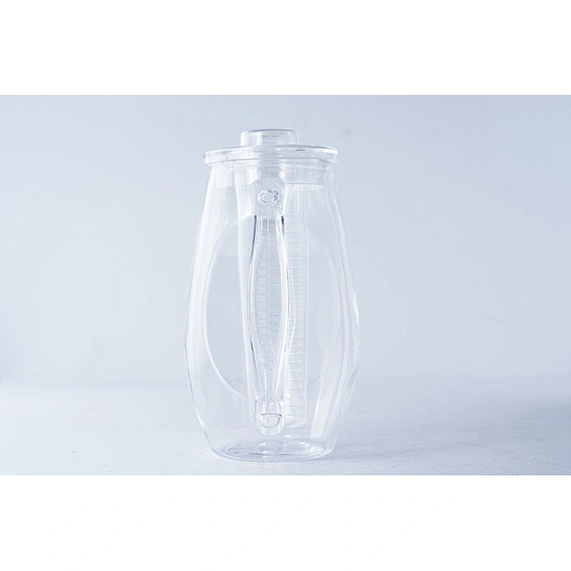 Wholesale professional healthy life kitchenware plastic fruit infuser water filter bottle pitcher with lid and infusion tube