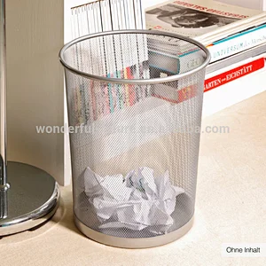 waste paper bin,Garbage basket,trash can,Metal net trash can,trash can