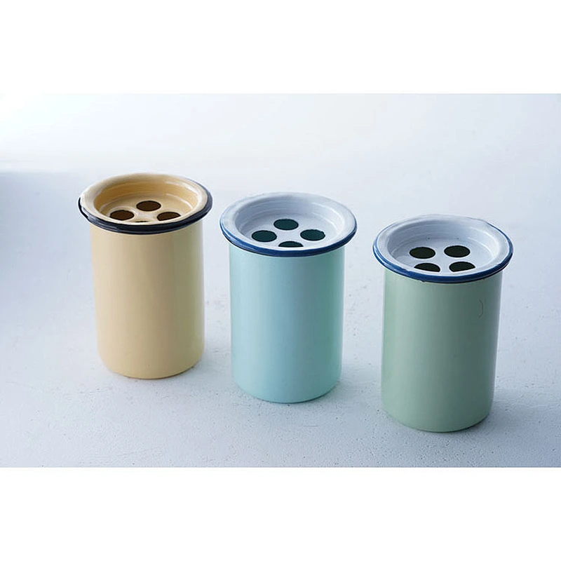 Wholesale good quality colorful carbon steel enamel water milk coffee tea cup custom logo with tea infuser