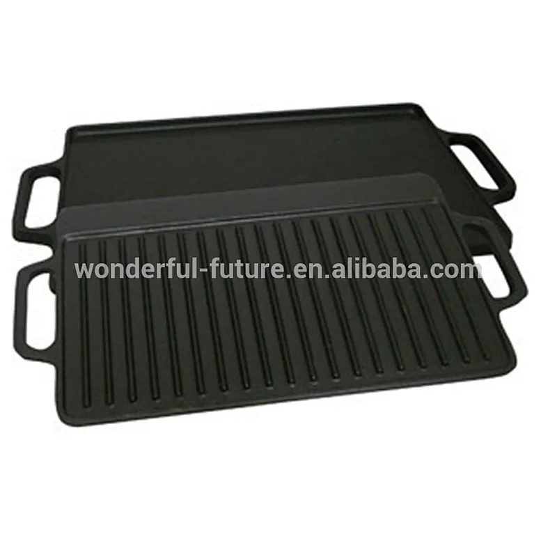cast iron pan,cast iron preseasoned fry pan,cast iron enamel grill pan