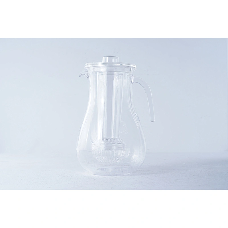 Hot sale OEM ODM household fashionable decorative good quality plastic fruit infusion water filter pitcher bottle with lid