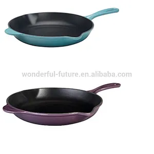cast iron preseasoned fry pan,cast iron enamel frying pan/skillet