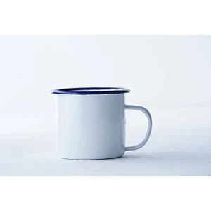 Wholesale accept custom printing multiple sizes available colorful metal carbon steel enamel mug classic deisgn
