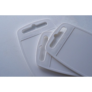Wholesale universal white rectangular vegetable chopping board plastic cutting board kitchen pp