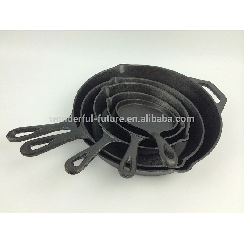 cast iron pan,cast iron preseasoned fry pan, skillet set