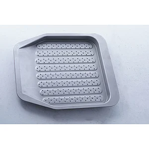 Good quality professional silver irregular shape carbon steel non stick coating bakeware oven baking tray wholesale
