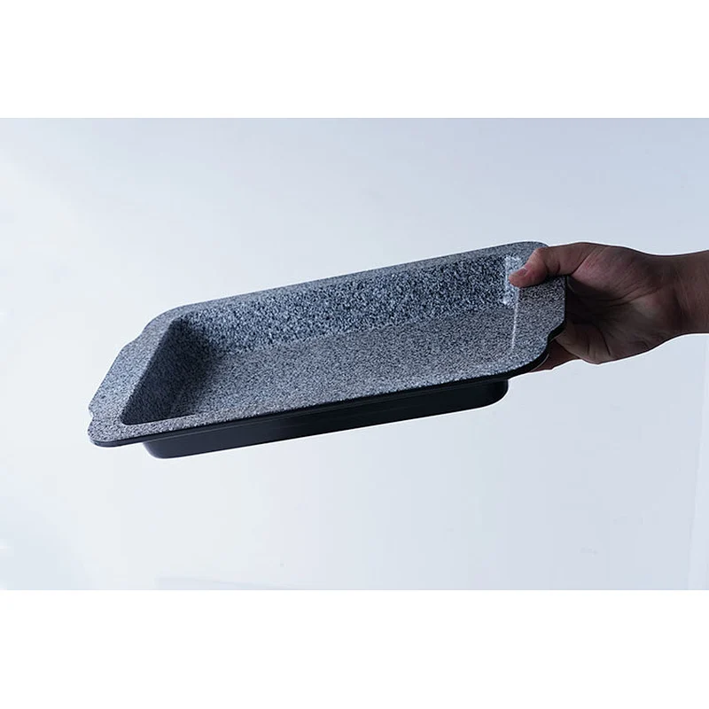 Wholesale household restaurant multiple sizes coloured oven bakeware carbon steel non stick coating baking tray set