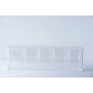 Wholesale practical household good quality kitchen five compartment condiment dispenser seosaning box set