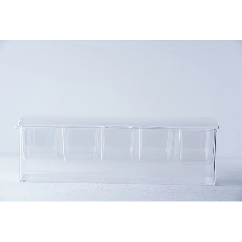 Wholesale practical household good quality kitchen five compartment condiment dispenser seosaning box set