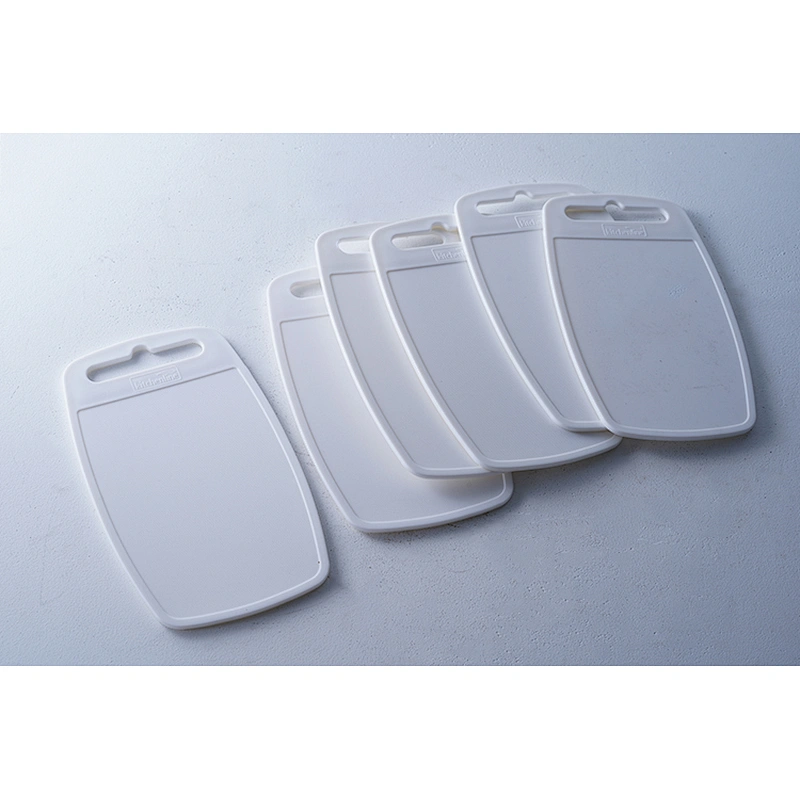 Wholesale universal white rectangular vegetable chopping board plastic cutting board kitchen pp