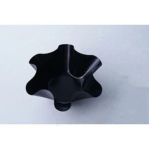 Wholesale professional Mexican tortilla tins 6 pieces set black small carbon steel non stick coating cute cake cup molds tin