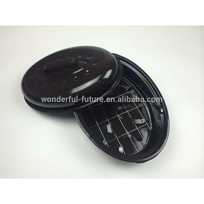 Enamel Coated Steel pot,Enamel Roast chicken Pan ,Enamel Oval Roaster , self basting oval roaster,Roast chicken machine,