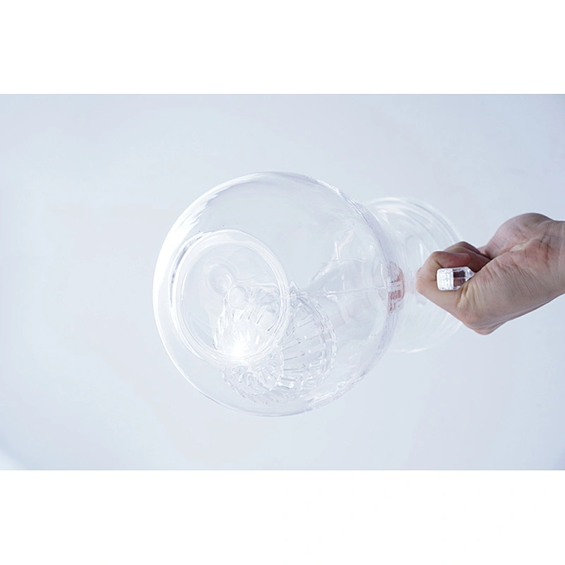 Hot sale OEM ODM household fashionable decorative good quality plastic fruit infusion water filter pitcher bottle with lid