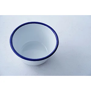 High quality cheap price OEM ODM classic design white carbon steel enamel soup rice salad bowls wholesale