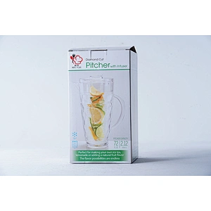 Wholesale accept customziedbrand multifunction plastic fruit infusion water filter pitcher bottle with lid