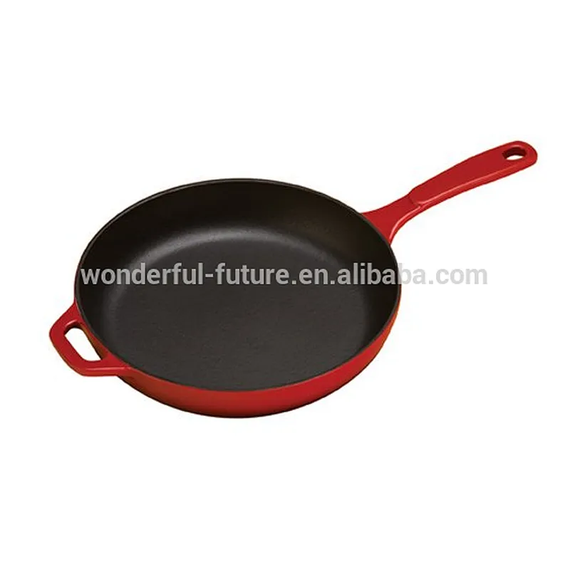 cast iron preseasoned fry pan,cast iron enamel round frying pan