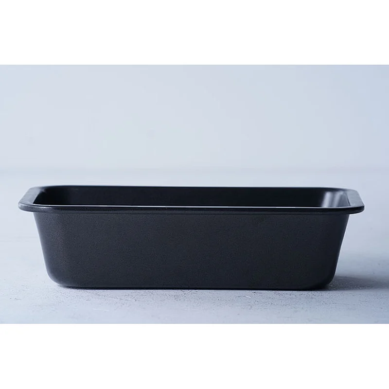 Professional supplier OEM ODM black rectangular oven safe bakeware small carbon steel nonstick baking tray