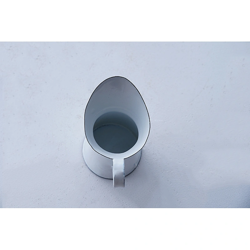 Wholesale OEM available small white metal carbon steel enamel water kettle teapot with single side handle