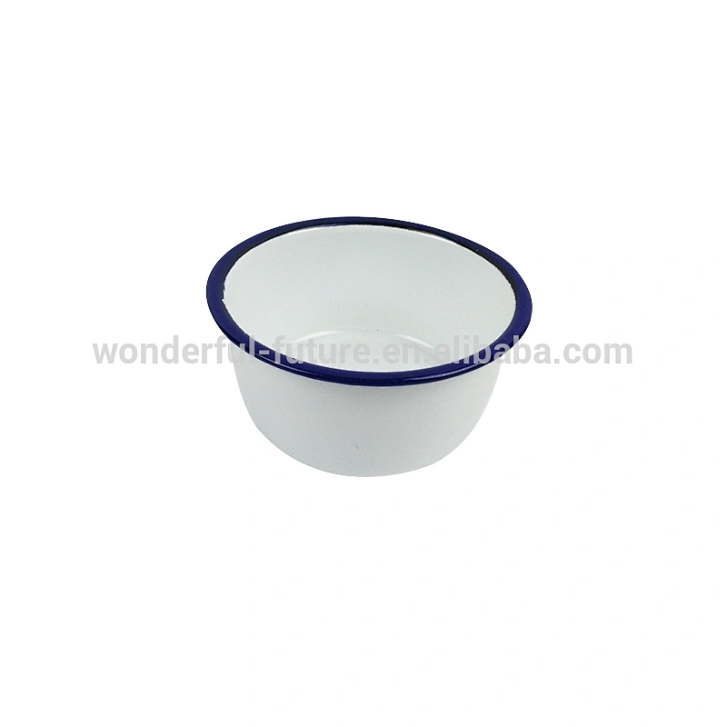 Unbreakable chinese dinner plate 18-30cm carbon steel enamel kitchen dishes