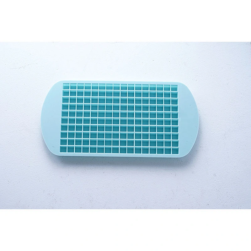 Wholesale OEM high temperature resistance sky blue small cube shape silicone ice chocolate pudding cake baking molds