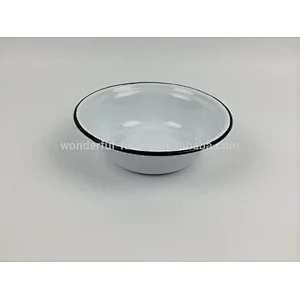 Enameled dishes,Enameled large plates,Carbon steel enameled bowl,Enameled cookware,Enameled tablewares