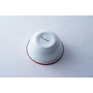 Wholesale OEM OEM cheap price household restaurant classic design white carbon steel enamel bowl