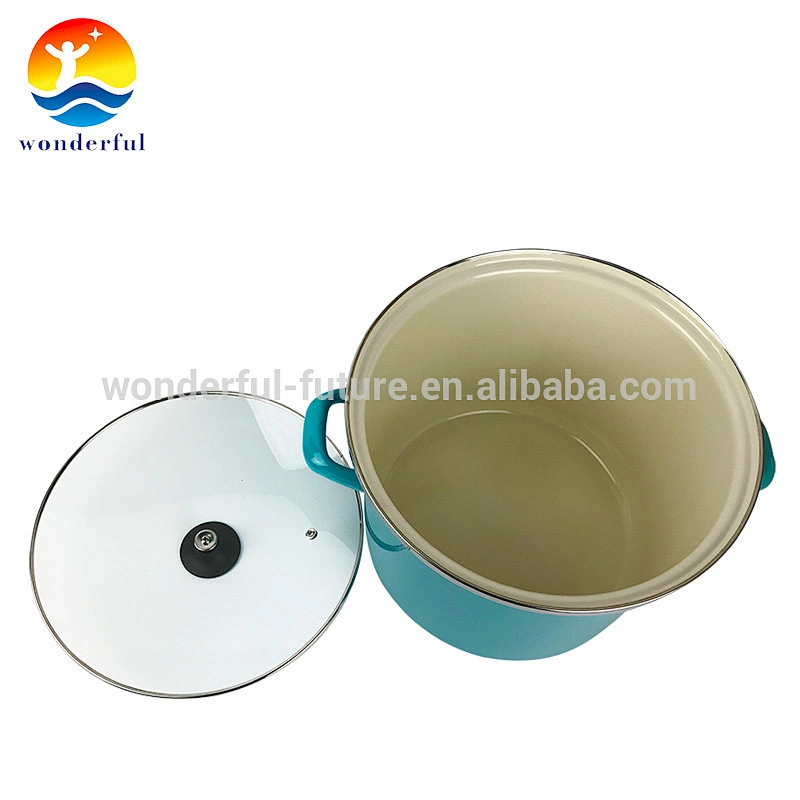 Quality Guaranteed Satin High-quality enamel Round Nonstick Stock Pot