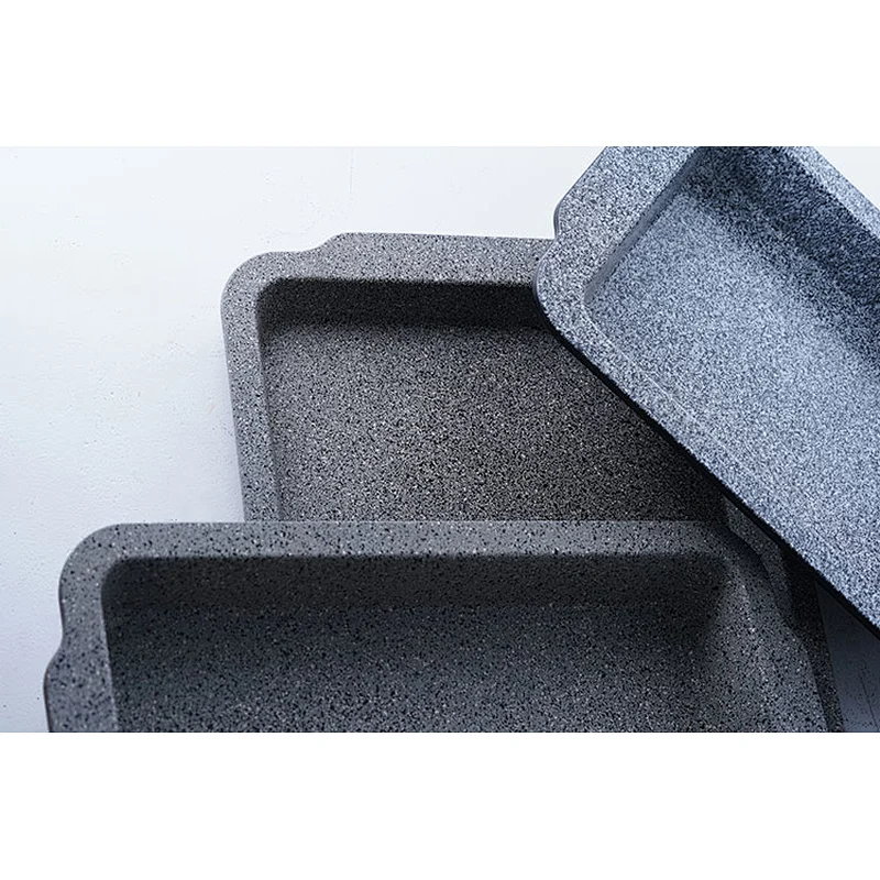Wholesale household restaurant multiple sizes coloured oven bakeware carbon steel non stick coating baking tray set