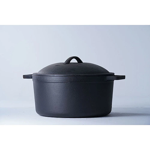 Wholesale cookware custom brand available classic design good quality black round enameled cast iron dutch oven