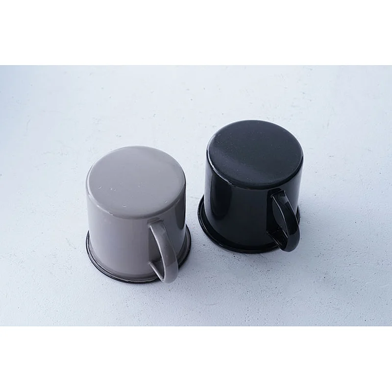Professional high quality custom design multiple colors available no lid carbon steel enamel cup mug with handle