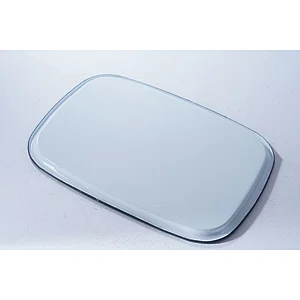 Wholesale cheap price durable big rectangular flat bottom white carbon steel enameled metal serving tray dishes plates
