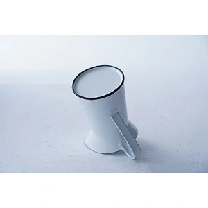 Wholesale OEM available small white metal carbon steel enamel water kettle teapot with single side handle